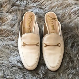 Sam Edelman White Mules Size 8.5
